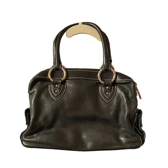 MARC JACOBS BLACK LEATHER SATCHEL BAG - Picture 1 of 8